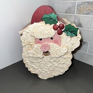 Wooden handmade faux Santa Claus Birdcage